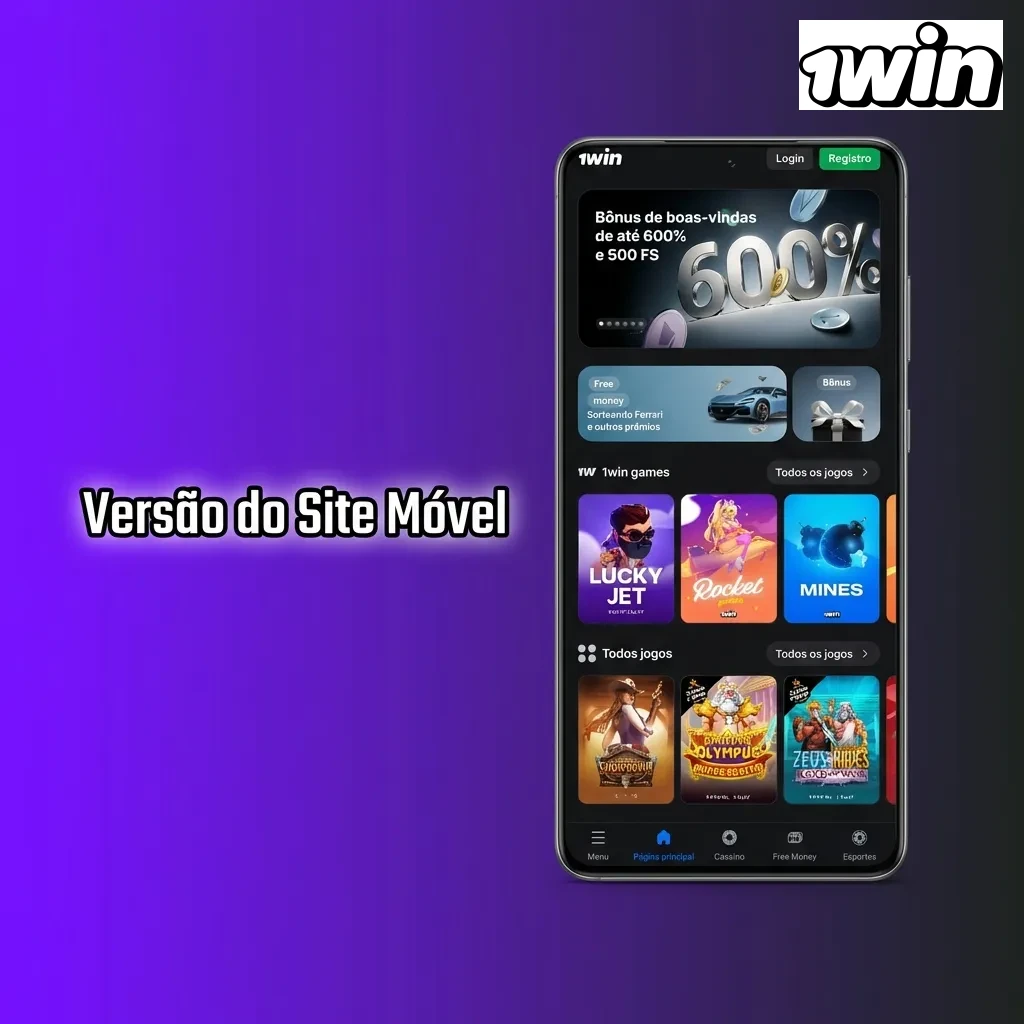 Site móvel de apostas e cassino otimizado para smartphones e tablets sem necessidade de download