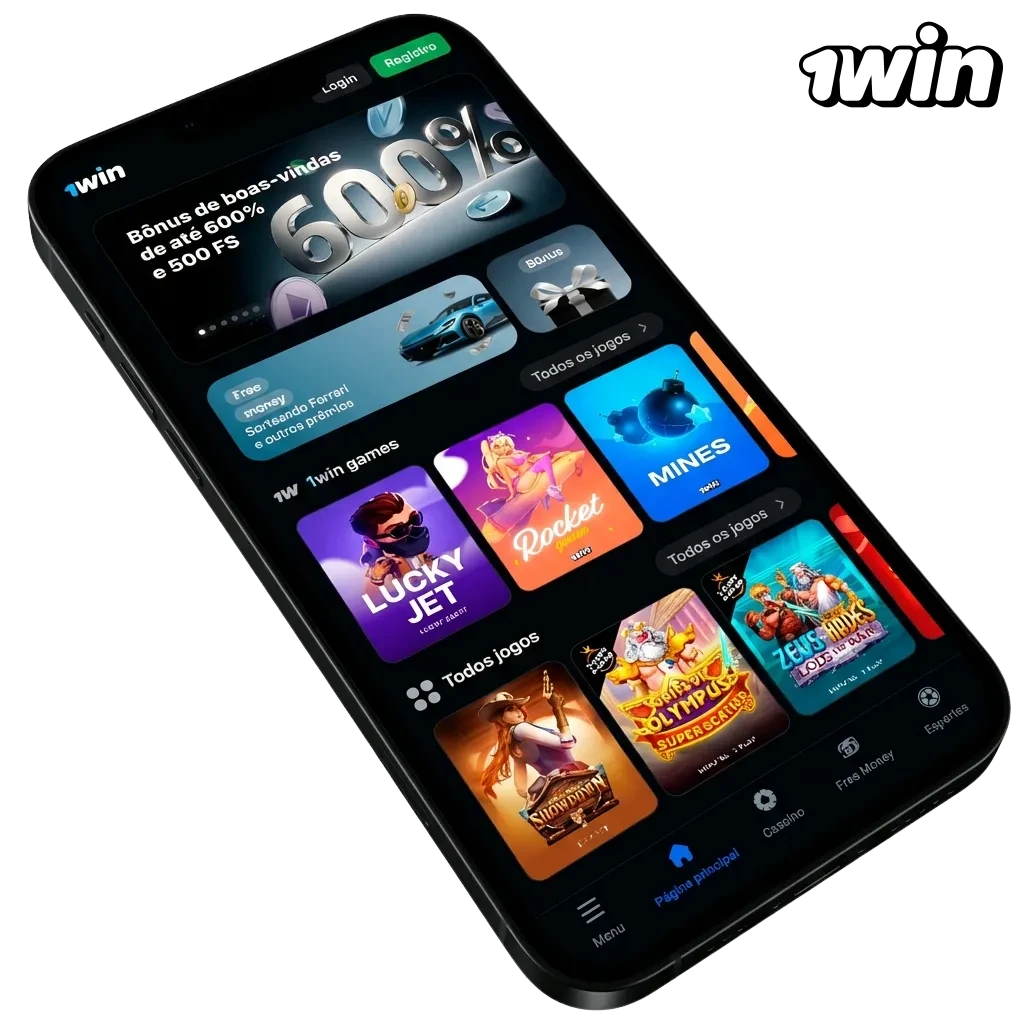 Download 1win mobile app for Android APK and iOS with sports betting, casino games, and crypto payment options for Brazil